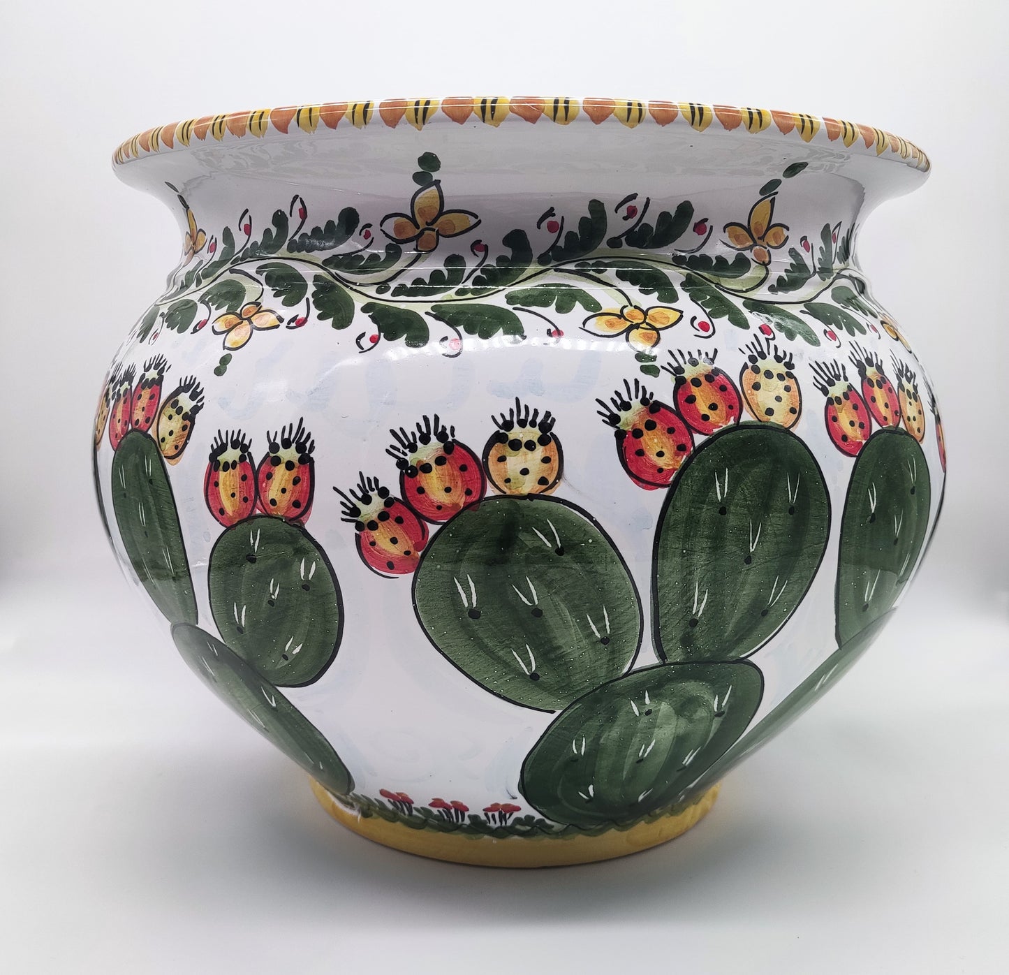 Vaso per pianta decoro Fichi d'inidia