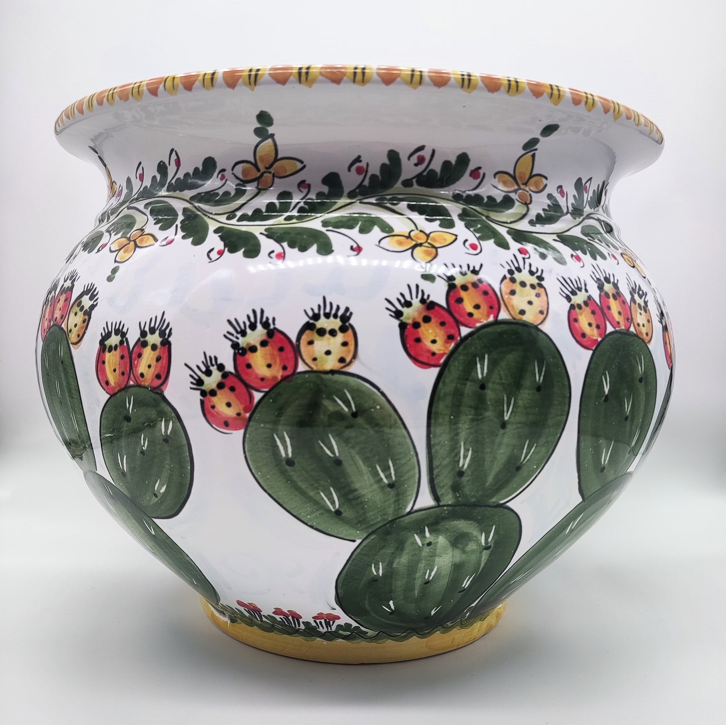 Vaso per pianta decoro Fichi d'inidia